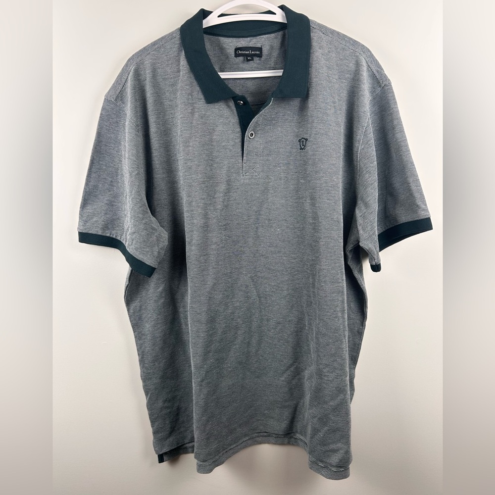 Christian Lacroix Polo Shirt men’s XL green heathered golf luxury